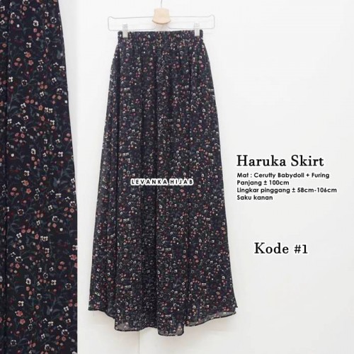 Haruka-001 Haruka Skirt - Rok Ceruti Motif